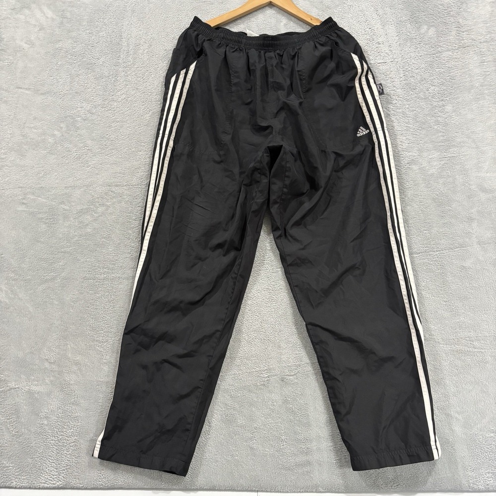 Vintage Adidas Climatelite Pants Men's Large Joggers Sweatpants Zip Taper Ankle